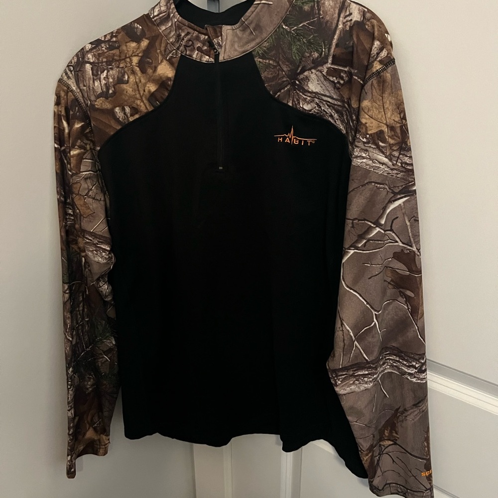 Habit 1/4 zip realtree edge